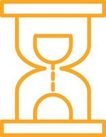 Hourglass Line Multi Colors Icon vector