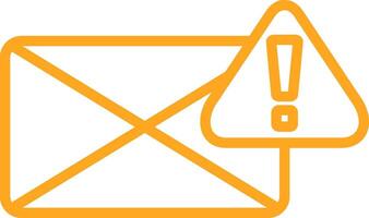 Spam Line Multi Colors Icon vector