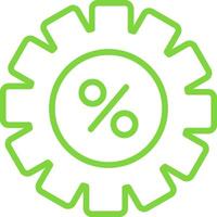 Setting Line Multi Colors Icon vector