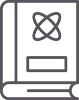 Atom Line Multi Colors Icon vector