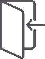 Logout Line Multi Colors Icon vector