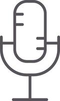 Microphone Line Multi Colors Icon vector