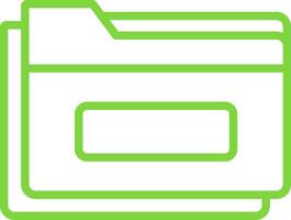 Folder Line Multi Colors Icon vector