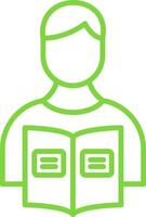 Homework Line Multi Colors Icon vector