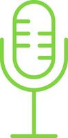 Microphone Line Multi Colors Icon vector