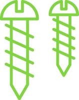 Screw Line Multi Colors Icon vector