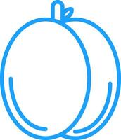 Apricot Line Multi Colors Icon vector