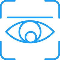 Retina Line Multi Colors Icon vector