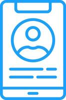Smartphone Line Multi Colors Icon vector