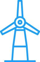 Windmill Line Multi Colors Icon vector