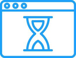 Waiting Line Multi Colors Icon vector