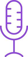 Microphone Line Multi Colors Icon vector