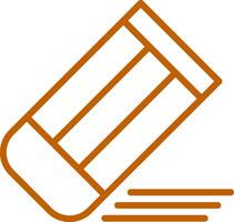 Eraser Line Multi Colors Icon vector
