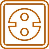 Socket Line Multi Colors Icon vector