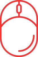Mouse Line Multi Colors Icon vector