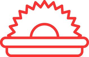 Saw Line Multi Colors Icon vector