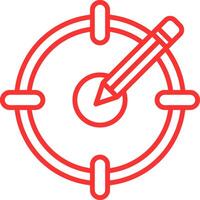 Target Audience Line Multi Colors Icon vector
