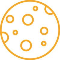 Moon Line Multi Colors Icon vector