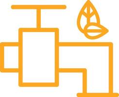 Save Water Line Multi Colors Icon vector