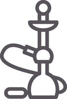 Hookah Line Multi Colors Icon vector