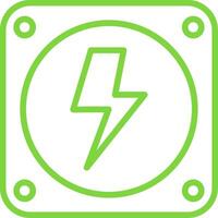 Electricity Line Multi Colors Icon vector
