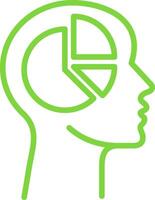 Head Line Multi Colors Icon vector