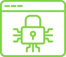Encryption Line Multi Colors Icon vector