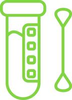 Test Line Multi Colors Icon vector