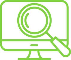 Search Line Multi Colors Icon vector