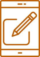 Editing Line Multi Colors Icon vector