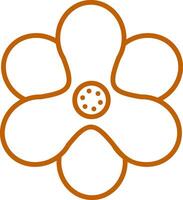 Hyacinth Line Multi Colors Icon vector