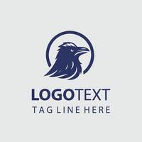 A raven logo design for a business vector