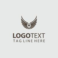 A logo design for a company that is made from a bird vector
