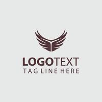 A logo design for a company that is made with wings vector