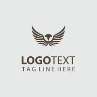 A logo design for a company that is made up of an eagle vector