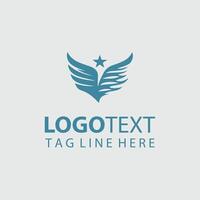 The logo for a company that is called 'wings' vector
