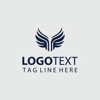 The logo for a company that is called wings vector
