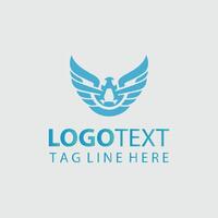 The logo for a company that is based on the blue bird logo vector
