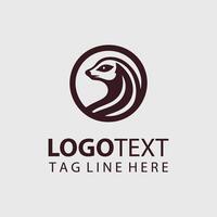 A logo for a company that is made up of a meerkat vector
