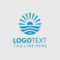 The sun logo design for a company vector
