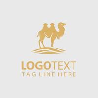 A camel logo design vector