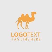 A camel logo design vector