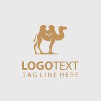 A camel logo design vector