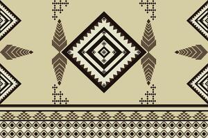 geometric pattern Seamless tribal pattern, carpet, tile, brown, cream. vector