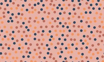 Polka dot pattern with colorful round spots, ideal for textile fabrics, seamless wallpapers, and abstract backgrounds with a geometric touch. vector
