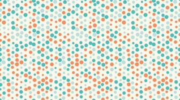 Seamless dotted pattern with colorful circles, ideal for textile fabrics, wallpaper, or abstract backgrounds. A trendy geometric design for creative decor. vector