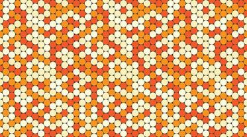 Round dotted pattern with geometric simplicity. Ideal for textile fabrics, wallpaper, or poster prints. Abstract design for seamless backgrounds. vector