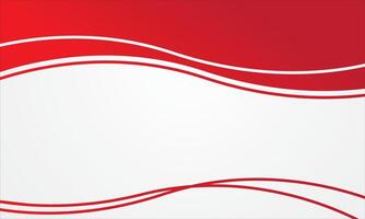 Wave white red abstract background vector