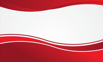 Wave red white modern abstract background vector