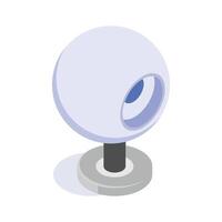 Security camera for monitoring and safeguarding environments and properties vector